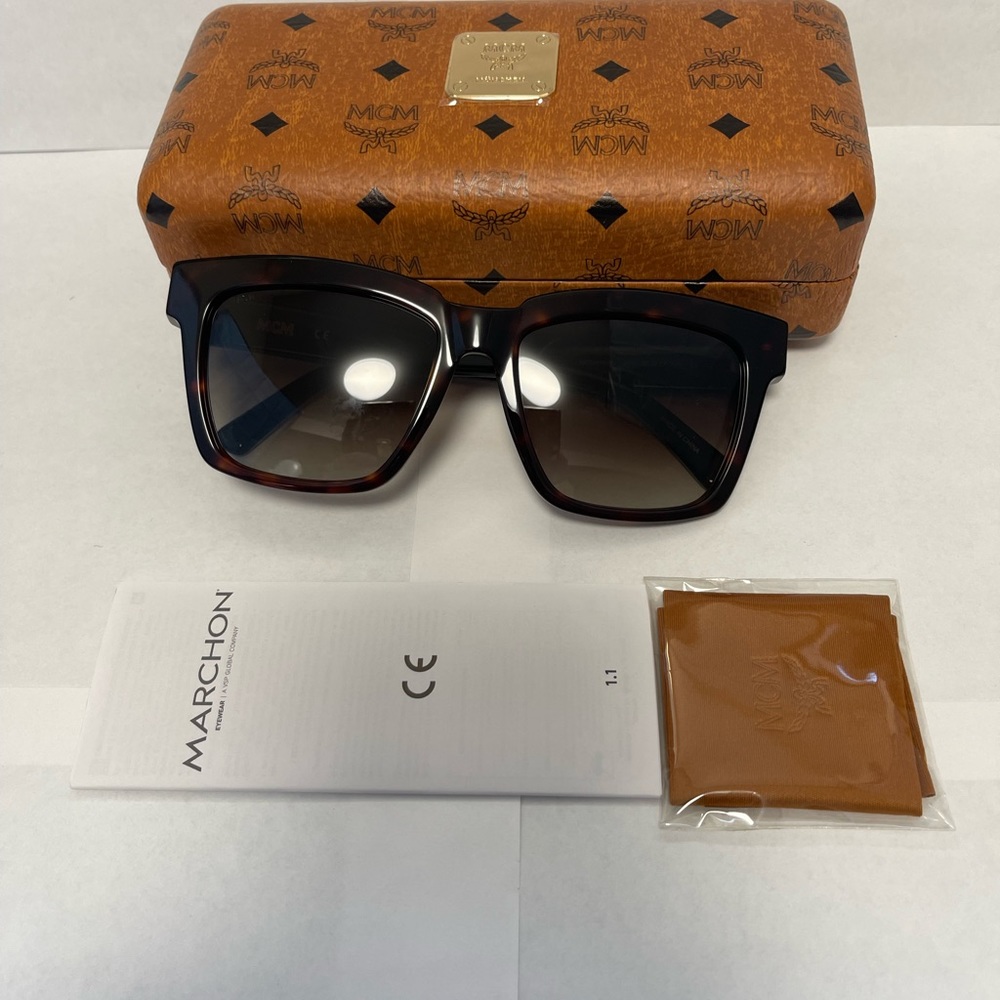 MCM 55mm Rectangle Sunglasses - Picture 9 of 16